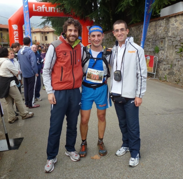 Paolo, Riccardo e Taddeo al Trail del Casto