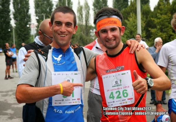 Taddeo e Fabio Bazzana al Salomon City Trail Milano