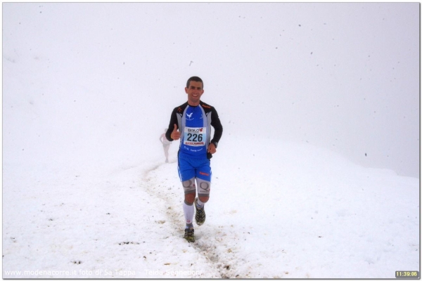 Taddeo in azione nell'ultima tappa della Val di Fassa Running