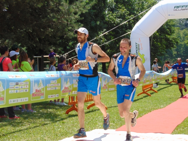 Paolo e Sergio all'arrivo della Monza - Montevecchia