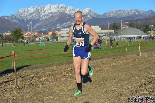 Giordano Montanari in azione a Oggiono (foto Podisti.net)