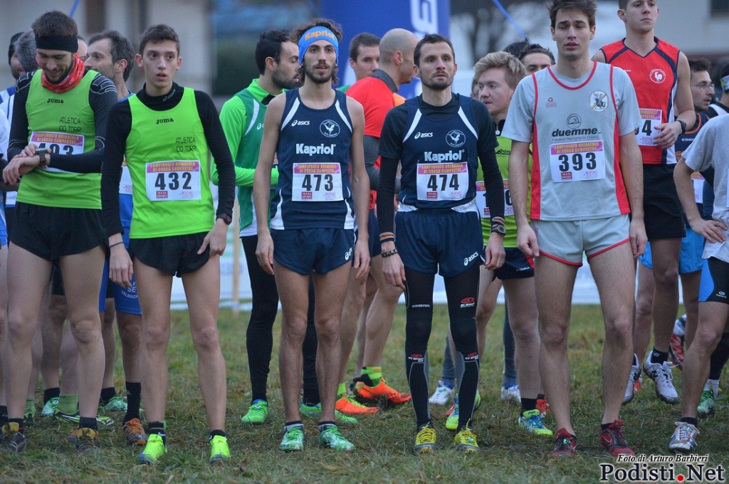 Paolino Bonanomi e la new entry Luca Merighi alla partenza della tappa di Cantù del Brianzolo (Foto di Podisti.net)