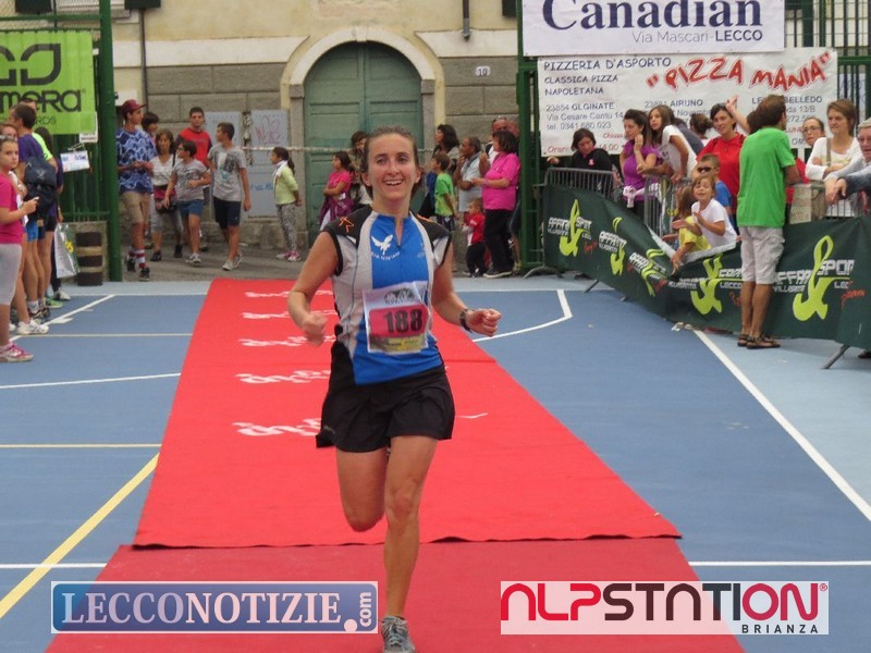 Micaela Tizzoni, in testa alla classifica provvisoria femminile (Foto LeccoNotizie)