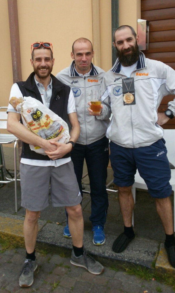 Paolo, Ronca e Nick alla Maratona del Lamone a Russi (RA)