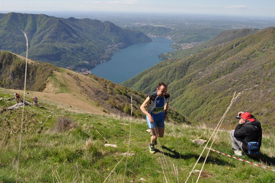 Sergio in azione nel Vertical Lago di Como