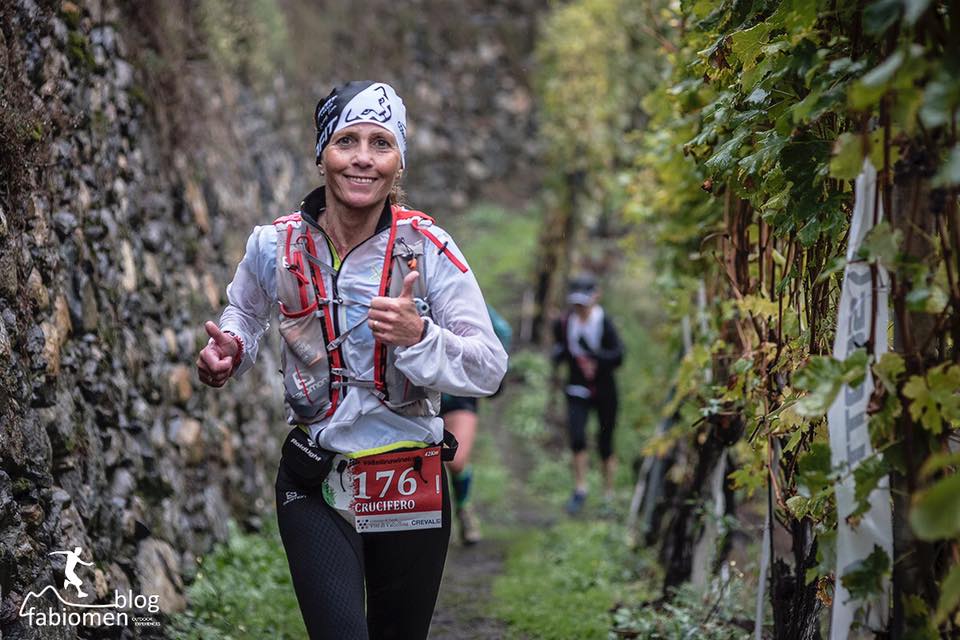 Antonella Crucifero durante il Valtellina Wine Trail