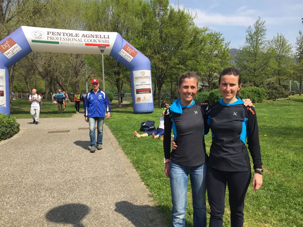 Il team femminile dei Falchi a Carvico