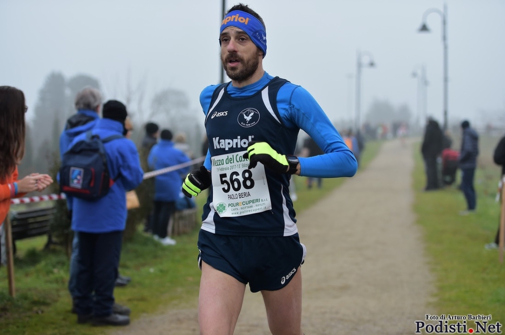 Paolo Beria alla Mezza del Castello (Foto Podisti.net)