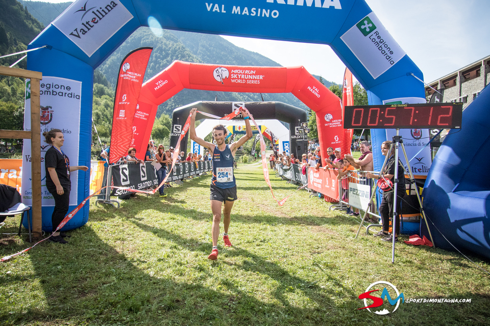 Paolino primo al Kima Trail (Foto Sportdimontagna.com)