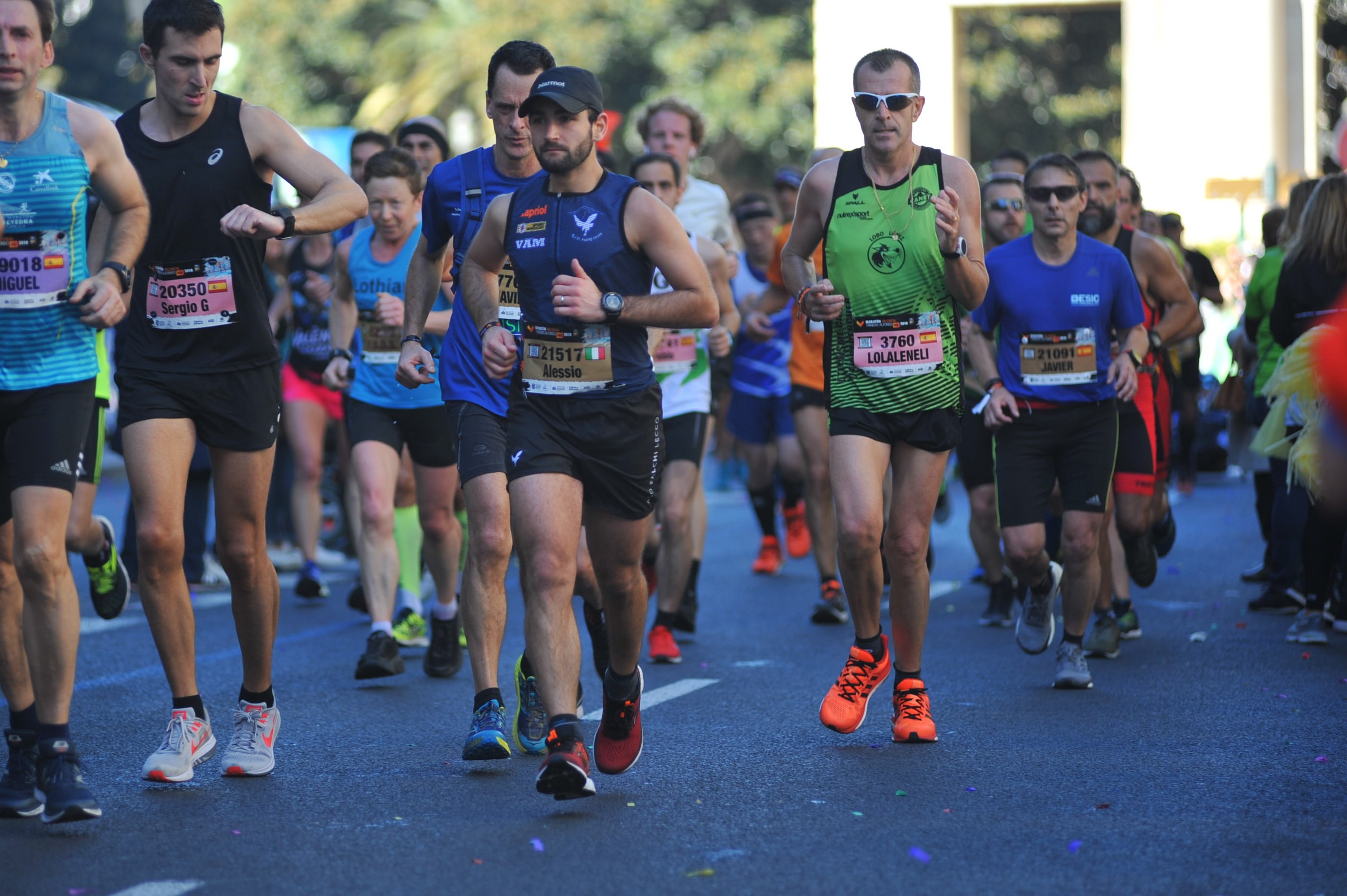 Alessio alla Maratona di Valencia