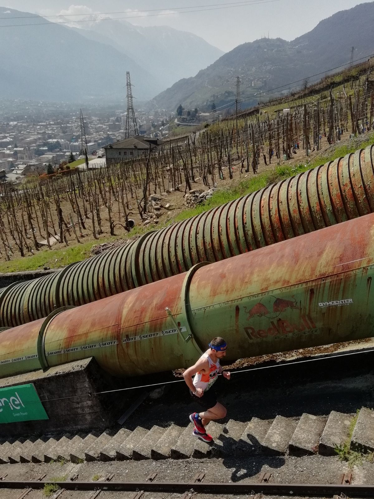 Ricky in azione nel Vertical Tube