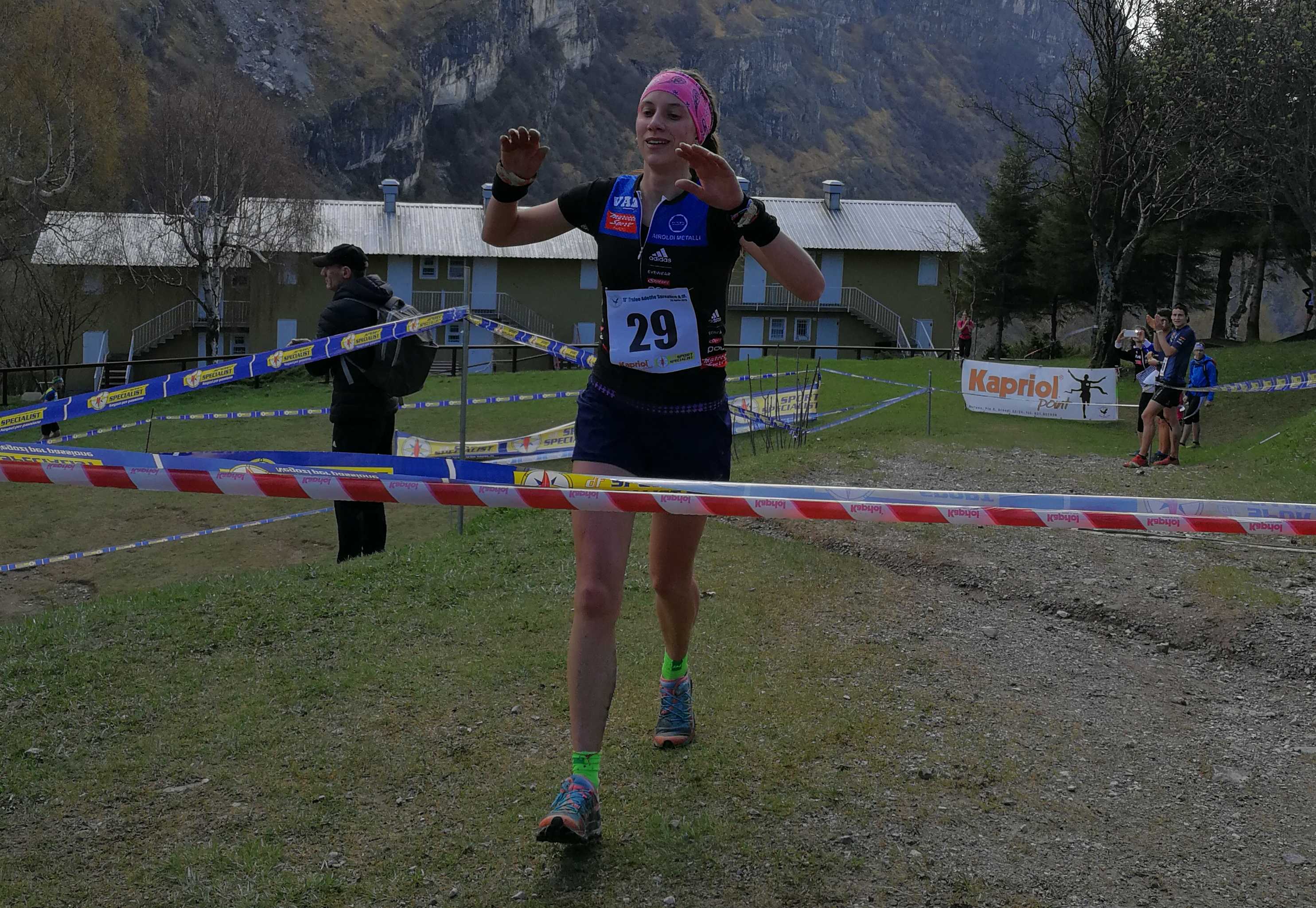 Martina Brambilla (VAM Race), 1^ al traguardo