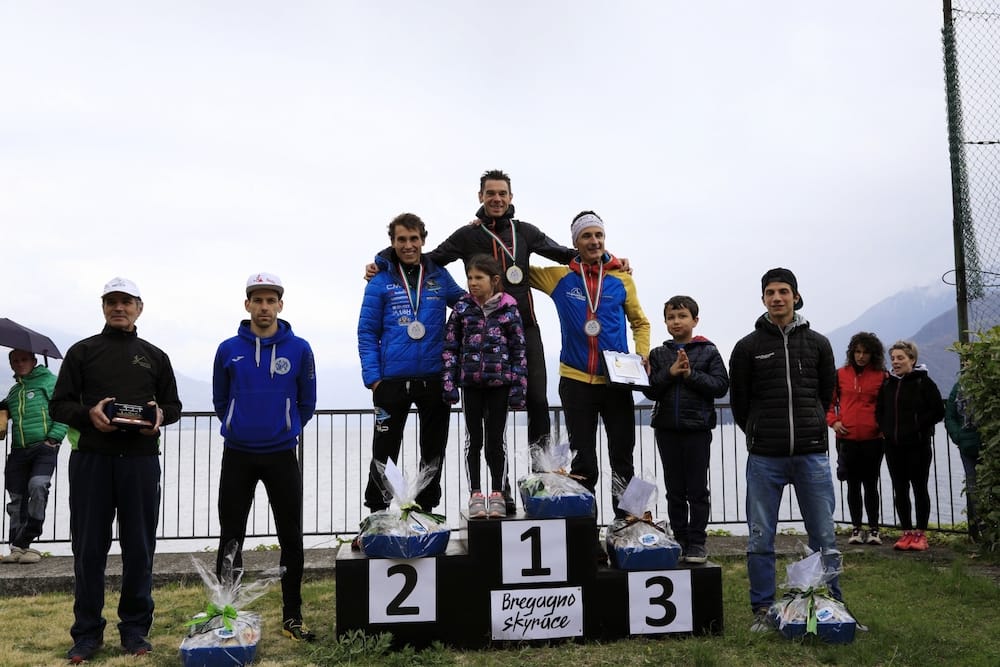 Il podio della Bregagno Skyrace (Foto R. Ganassa)