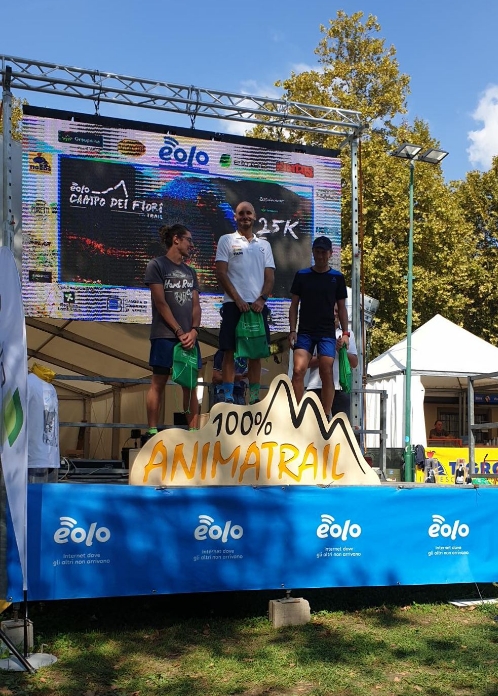 Ugo al 1° posto all'Eolo Campo dei Fiori Trail - Groupama 25k 