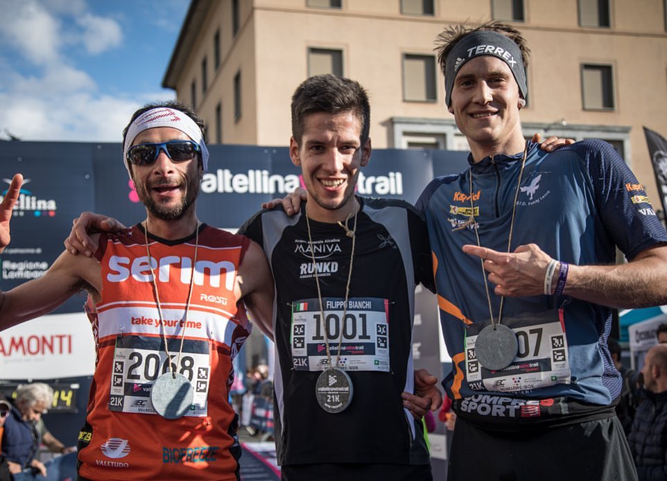 Il podio dell'Half Trail (Foto M. Torri)