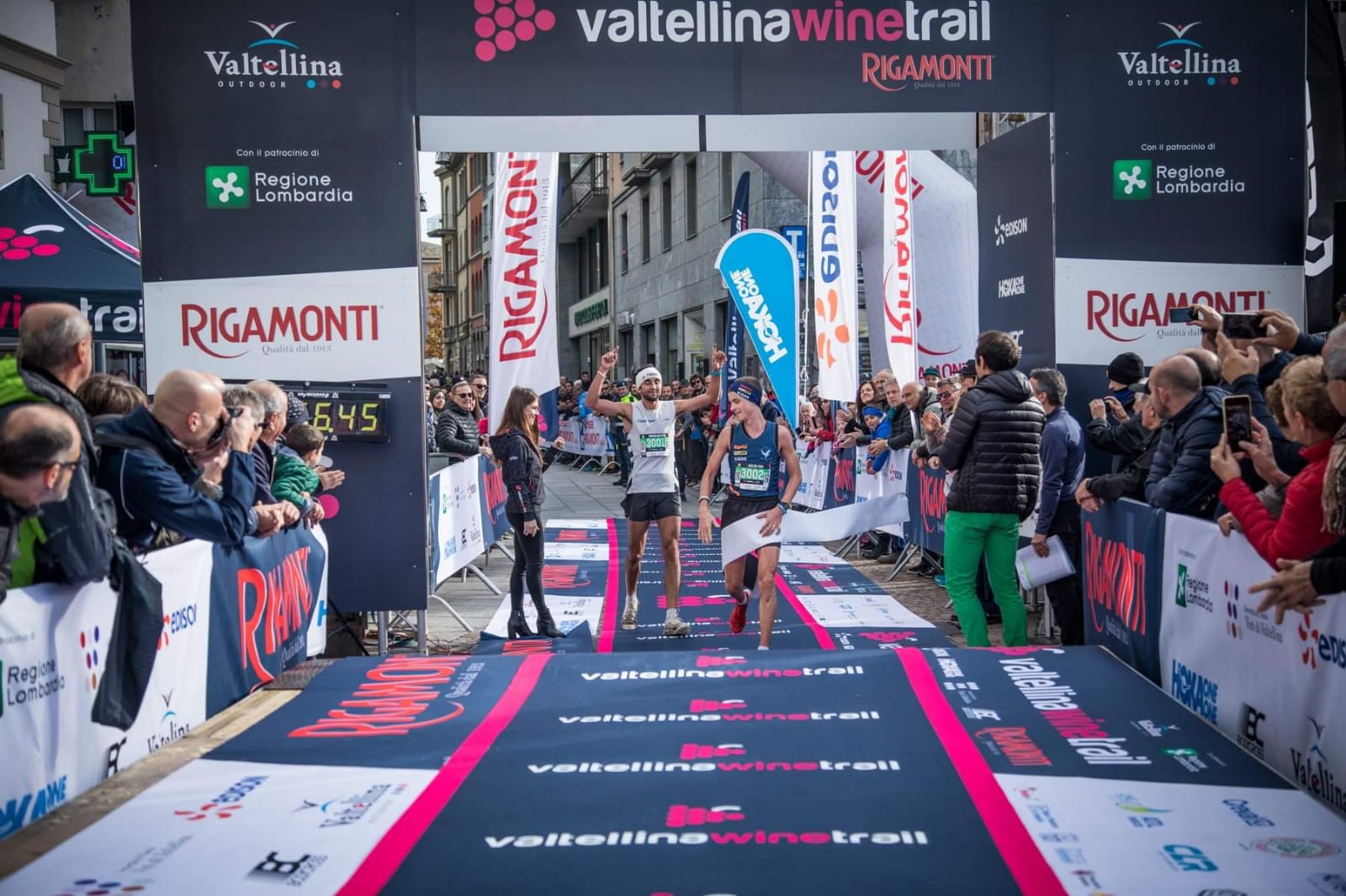 Luca Del Pero e Berny Dematteis vincono il Sassella Trail (Foto Maurizio Torri)