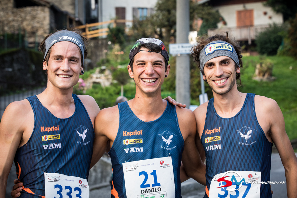 Lorenzo, Danilo e Paolino alla partenza