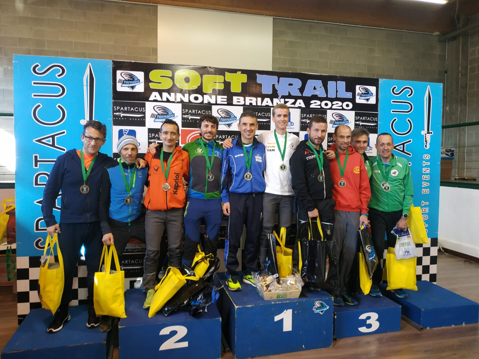 Il podio del Soft Trail