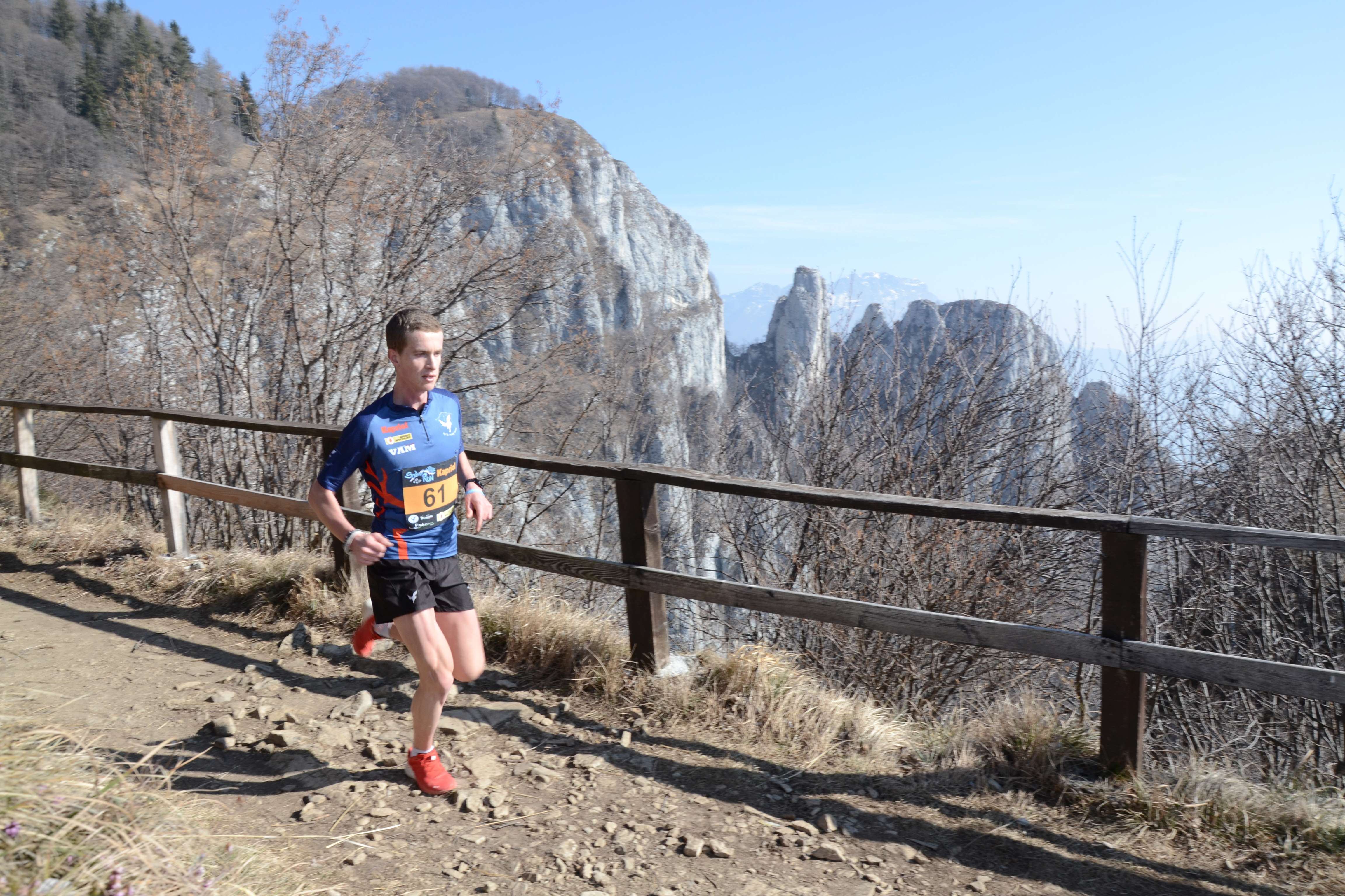 Luca Del Pero in azione allo Snow Run (Foto Sportdimontagna.com)