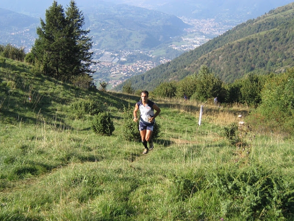 Antonelli in azione nel ValGandino Vertical (foto Organizzazione)