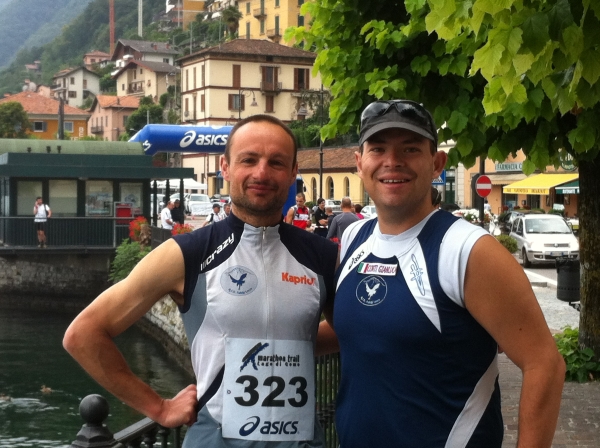 Sergio e Cine al Marathon Trail del Lago di Como